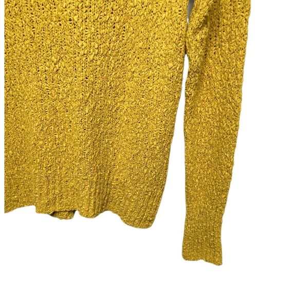 S V-back Knit Sweater, Mustard - Picture 3 of 9
